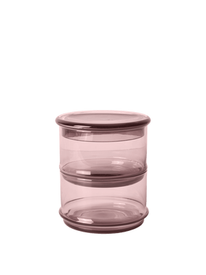 Stackable containers Boya set of 2 · Ferm Living Mauve