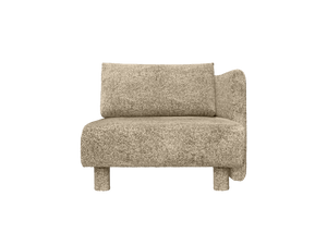 Sofá Dase Poppy terciopelo mantequilla y negro · Ferm Living