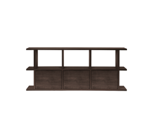 Librería Kona 3x2 con 3 módulos armario roble teñido oscuro · Ferm Living · vista 2