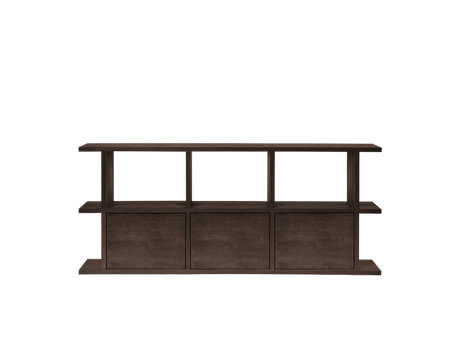 Librería Kona 3x2 con 3 módulos armario roble teñido oscuro · Ferm Living · vista 2