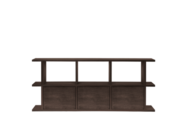 Librería Kona 3x2 con 3 módulos armario roble teñido oscuro · Ferm Living · vista 2