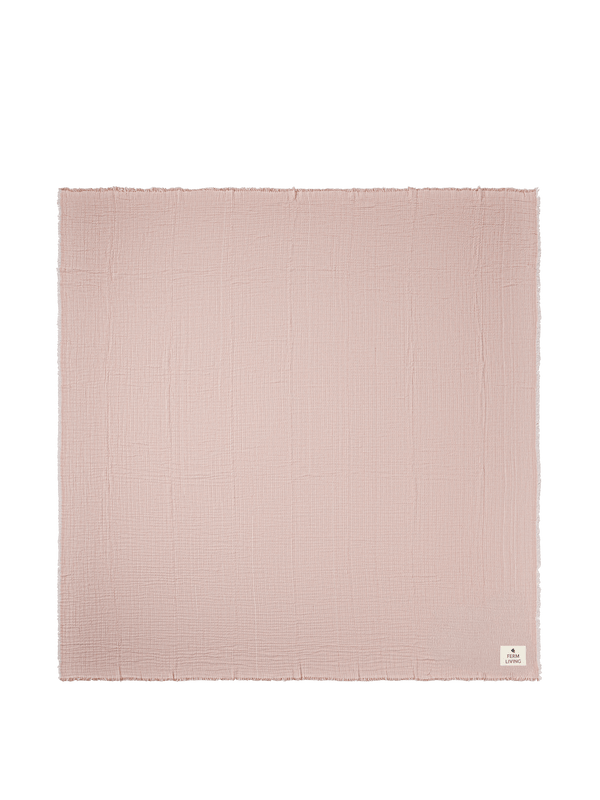 Couvre-lit Fino terracotta/blanc cassé · Ferm Living · vue 2