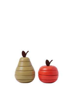 Manzana y pera apilables Stacking de Ferm Living
