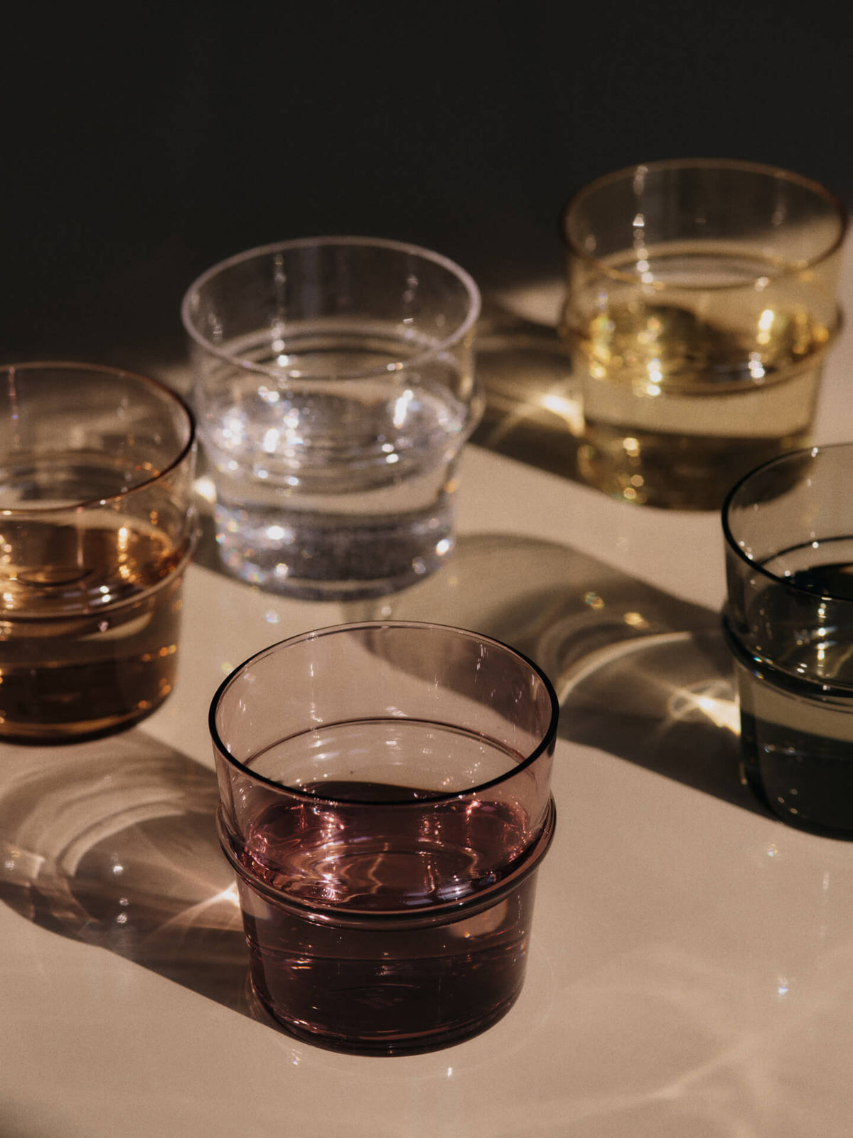 Vasos bajos Boya de Ferm Living