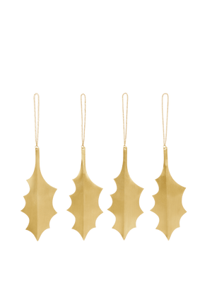 Adornos Holly Leaf · Ferm Living · Brass