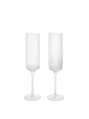 Copas de champán Ripple de Ferm Living
