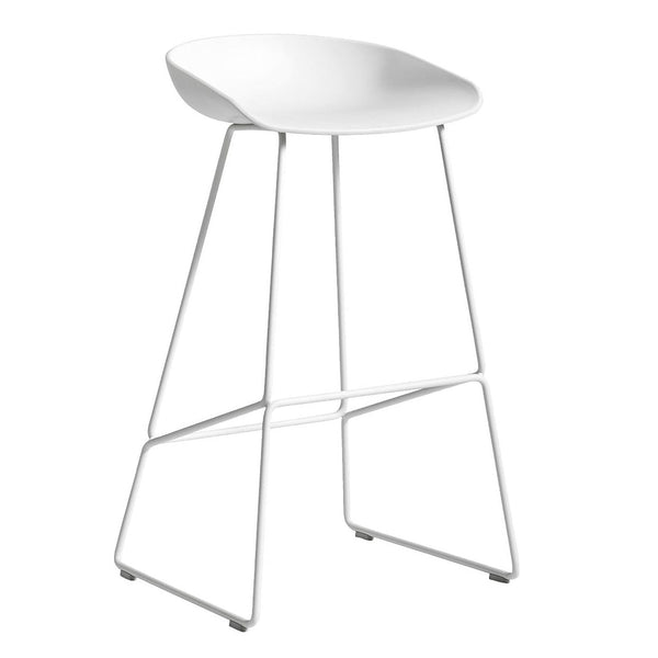 Taburete alto About A Stool AAS 38 · HAY · white 2.0 / H 85 cm / Powder-Coated White