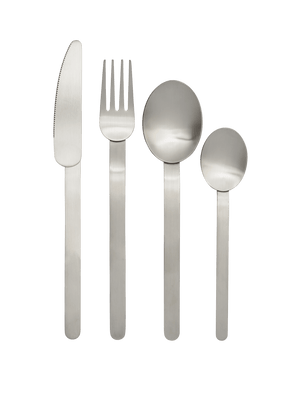Couverts Stelo lot de 4 acier brossé · Ferm Living