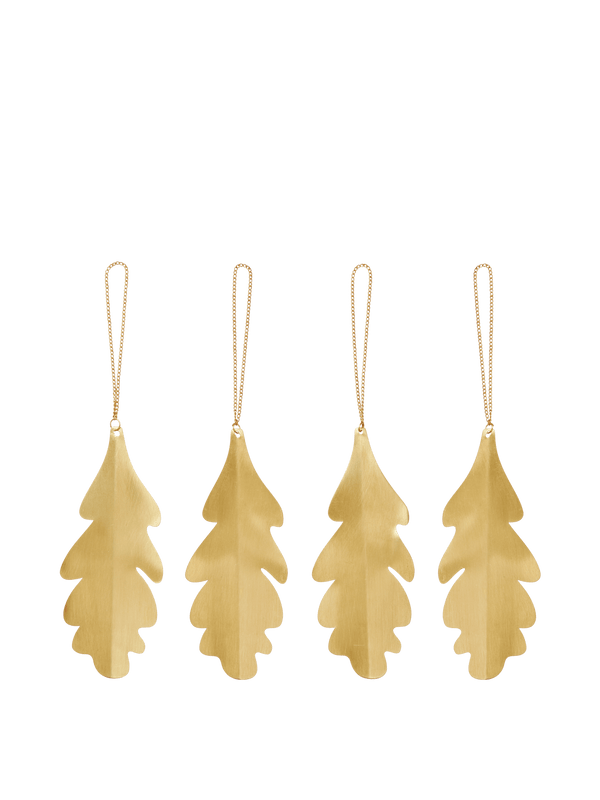 Adornos Oak Leaf · Ferm Living · Brass