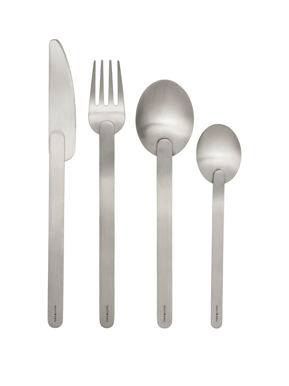 Couverts Stelo lot de 4 acier brossé · Ferm Living