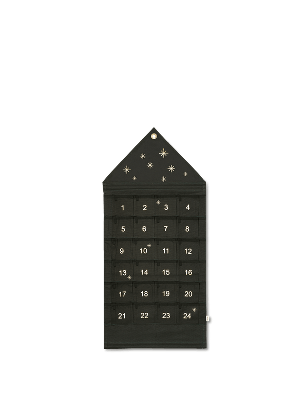 Calendario de Navidad Star · Ferm Living · Dark Green/Dull Gold