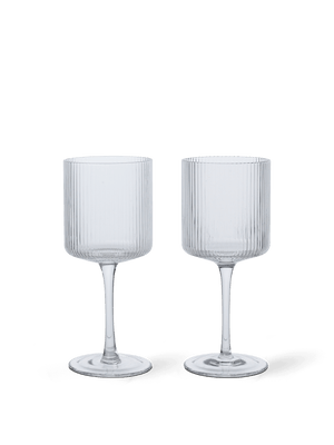 Copas de vino blanco Ripple de Ferm Living