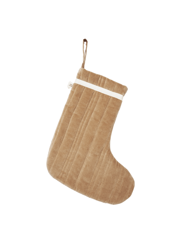 Calcetín de Navidad acolchado Vari · Ferm Living · Velvet · Tan
