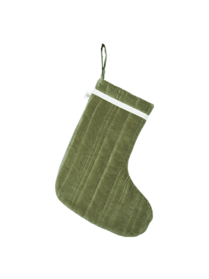 Calcetín de Navidad acolchado Vari · Ferm Living · Velvet · Khaki