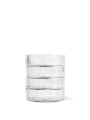 Cuencos de servir Ripple set de 4 · Ferm Living Clear