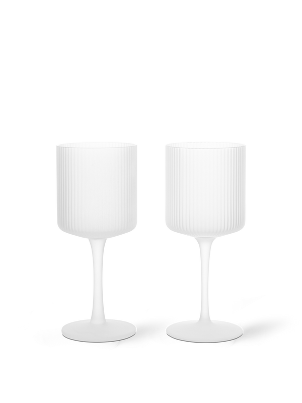 Copas de vino blanco Ripple de Ferm Living