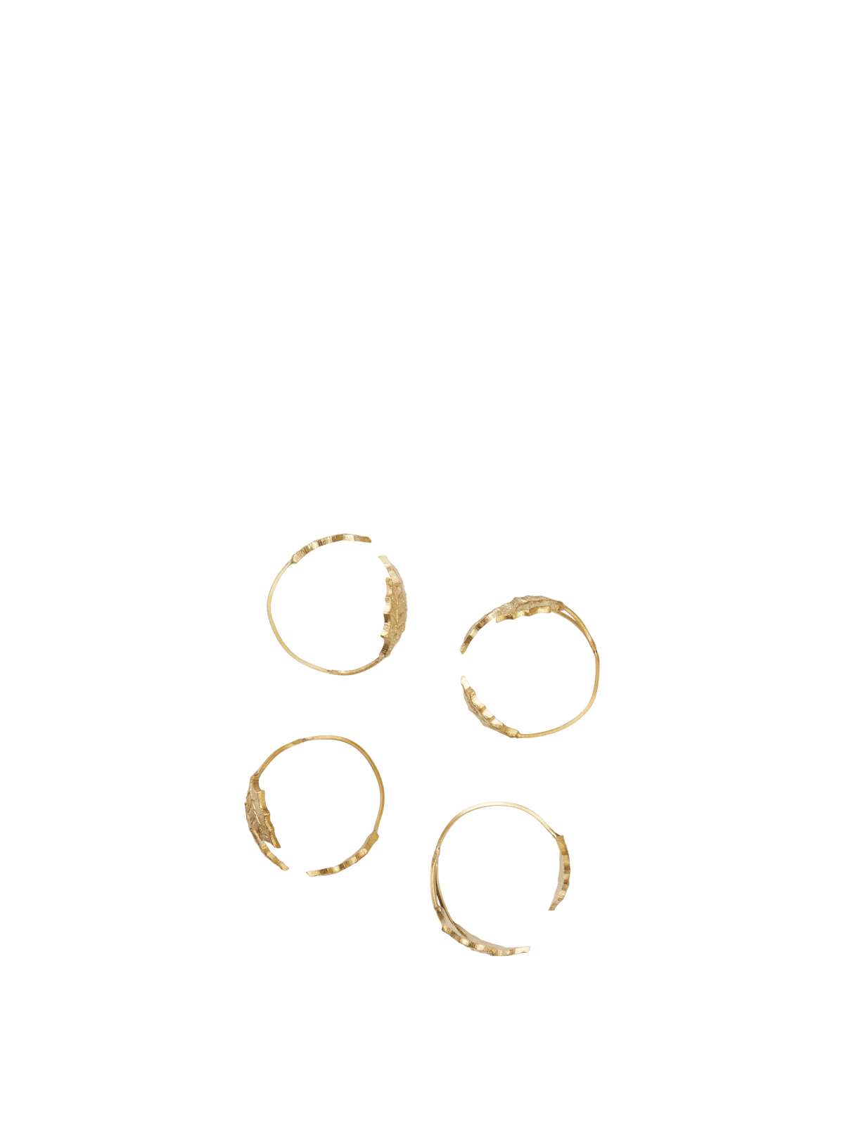 Servilleteros Holly Leaf · Ferm Living · Brass