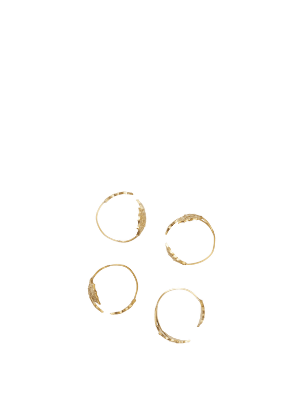 Servilleteros Holly Leaf · Ferm Living · Brass