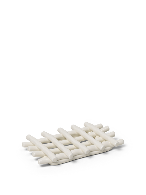 Ceramic soap dish off-white · Ferm Living · view 2