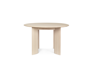 Tavolo da pranzo rotondo Bevel Ø117 · Ferm Living White Oiled Beech