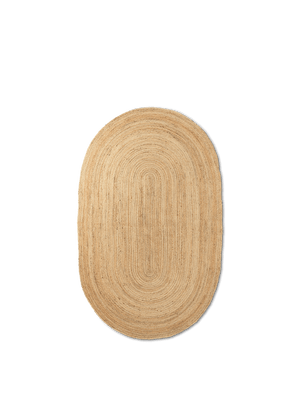 Alfombra ovalada de yute Eternal de Ferm Living
