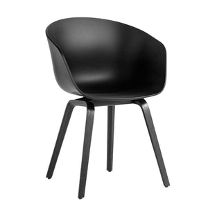 Silla About A Chair AAC 22 · HAY · black 2.0 / Black-Stained Oak