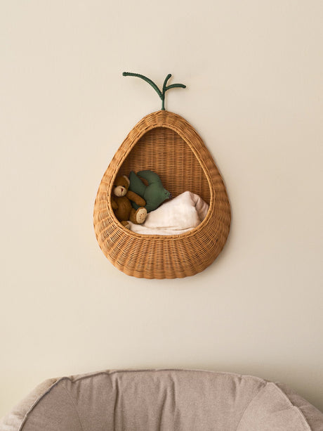 Bolsillo de pared trenzado Pear de Ferm Living