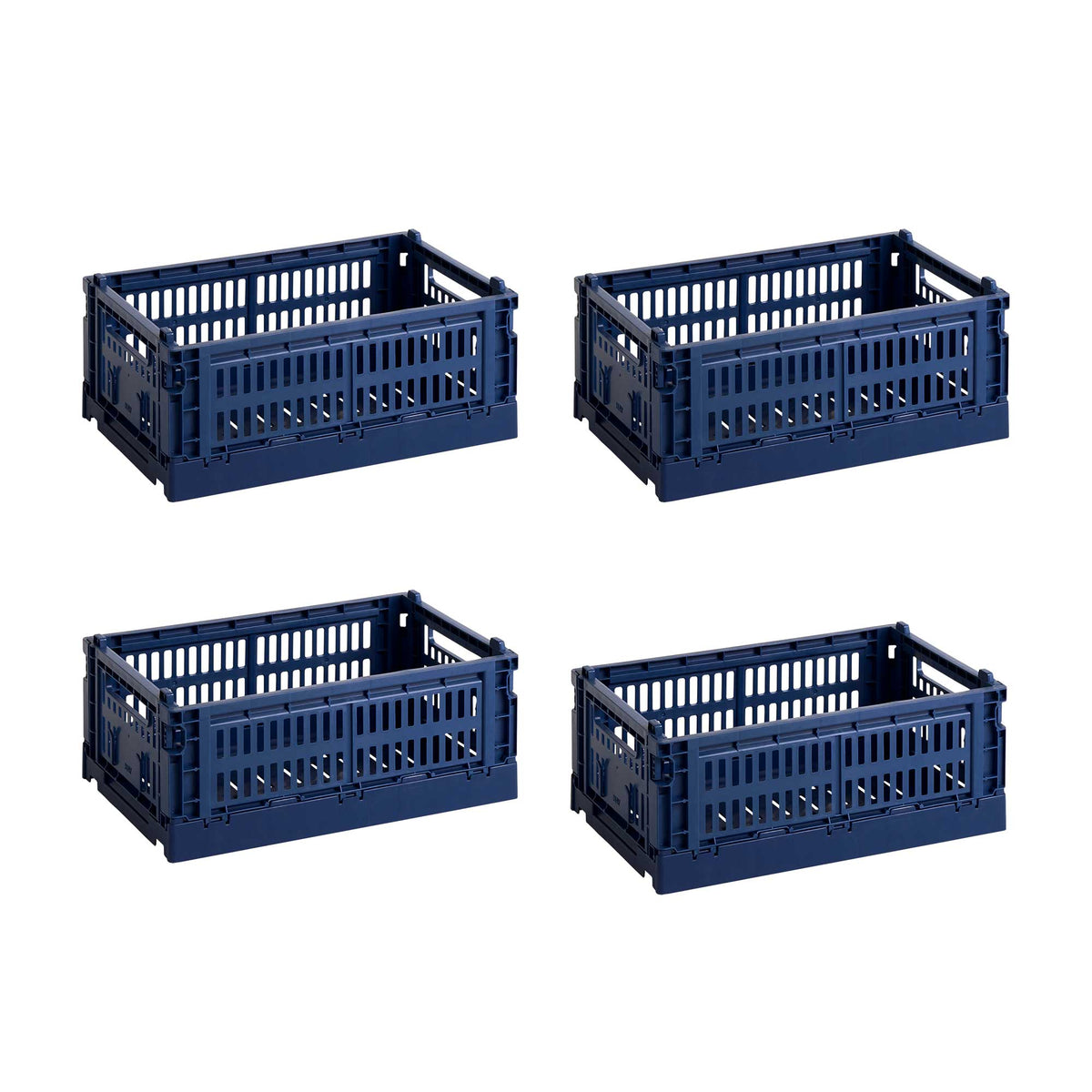 Set de cestas Colour Crate S Recycled · HAY · Dark Blue / Set of 4