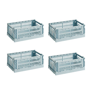 Set de cestas Colour Crate S Recycled · HAY · Dusty Blue / Set of 4