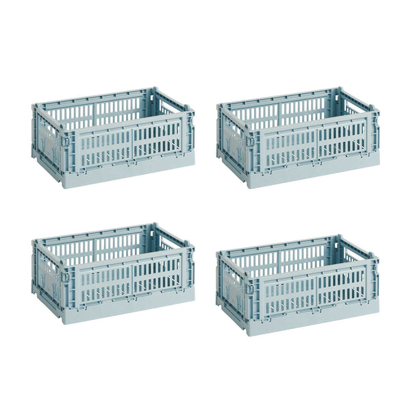 Set de cestas Colour Crate S Recycled · HAY · Dusty Blue / Set of 4