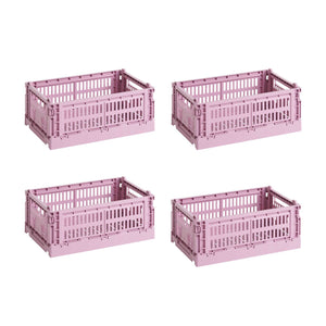 Set de cestas Colour Crate S Recycled · HAY · Dusty Rose / Set of 4