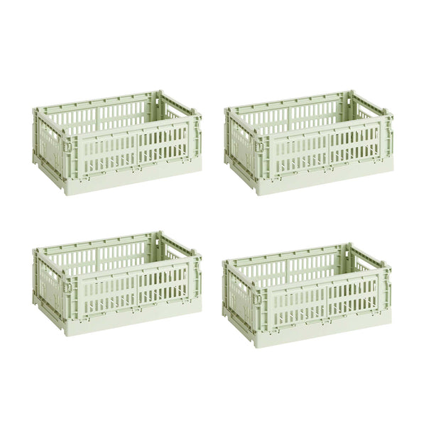 Set de cestas Colour Crate S Recycled · HAY · Mint / Set of 4