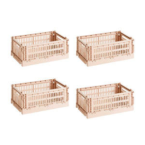 Set de cestas Colour Crate S Recycled · HAY · Powder / Set of 4
