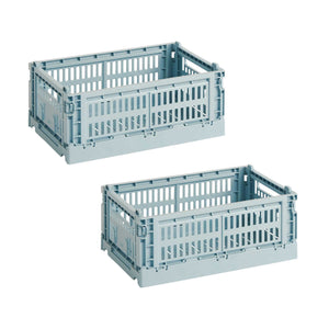 Set de cestas Colour Crate S Recycled · HAY · Dusty Blue / Set of 2