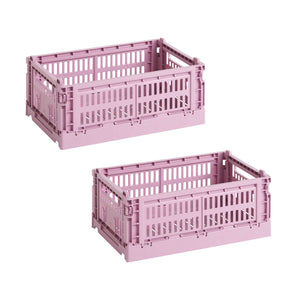 Set de cestas Colour Crate S Recycled · HAY · Dusty Rose / Set of 2