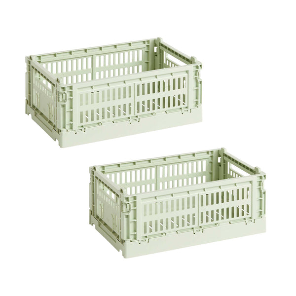 Set de cestas Colour Crate S Recycled · HAY · Mint / Set of 2
