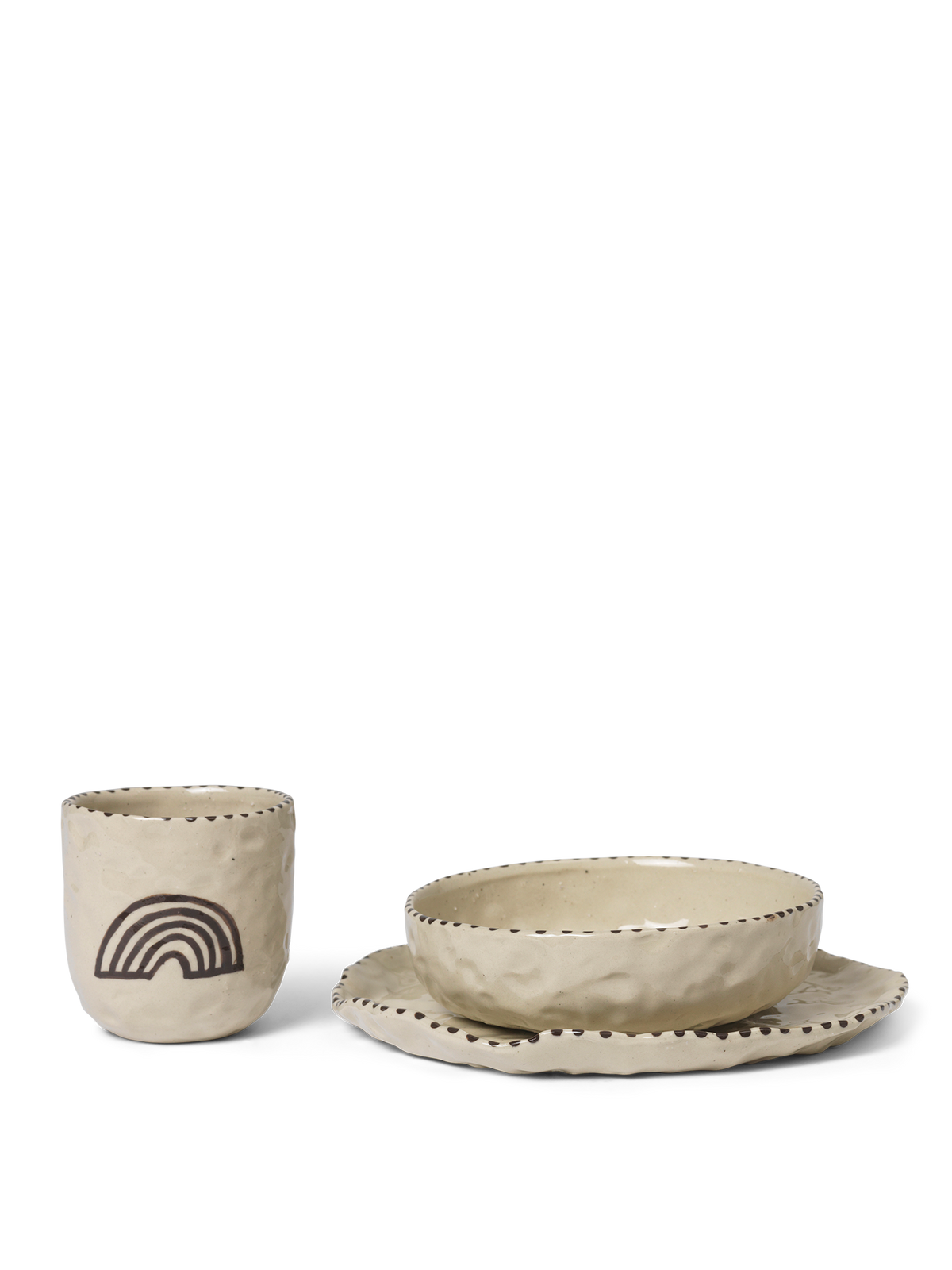 Set de cerámica infantil Naive de Ferm Living