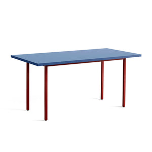 Mesa de comedor Two-Colour · HAY · Blue/Maroon Red / 160 x 82 cm