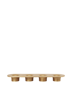 Portavelas Soothe · Ferm Living · 4 Candles Brass Finish