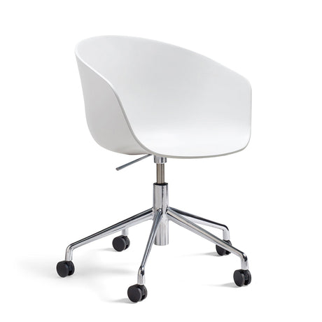Silla de oficina About A Chair AAC 52 · HAY · Polished Aluminum