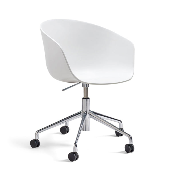 Silla de oficina About A Chair AAC 52 · HAY · Polished Aluminum