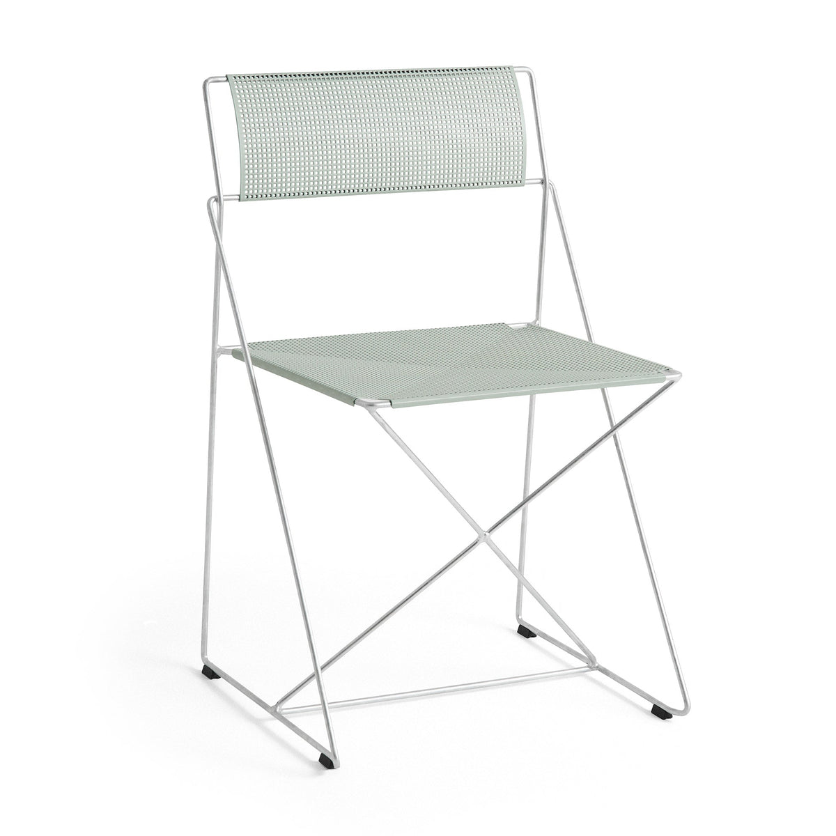Silla de exterior X-Line · HAY · Pale Linden / Hot-Dip Galvanized