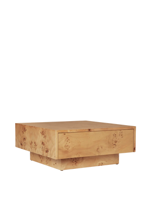 Burl Storage Coffee Table