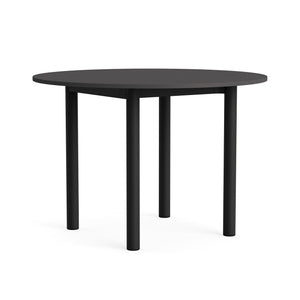 Mesa de comedor Annex · HAY · Dark Grey Linoleum / Ø 110 cm