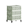 Mesa auxiliar con ruedas Colour Crate M · HAY · Mint