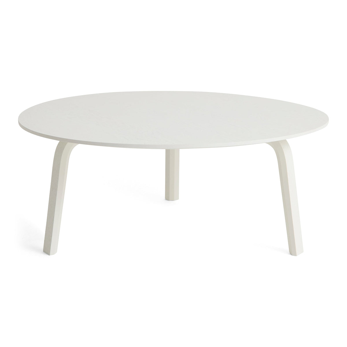 Mesa de centro Bella · HAY · Oak, White Lacquered / Ø 80 x H 32 cm