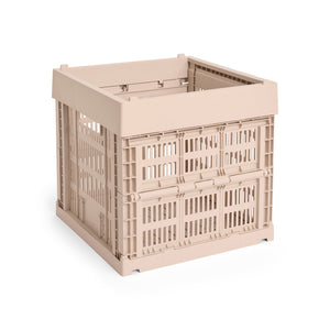 Cesta Colour Crate Cube · HAY · Powder