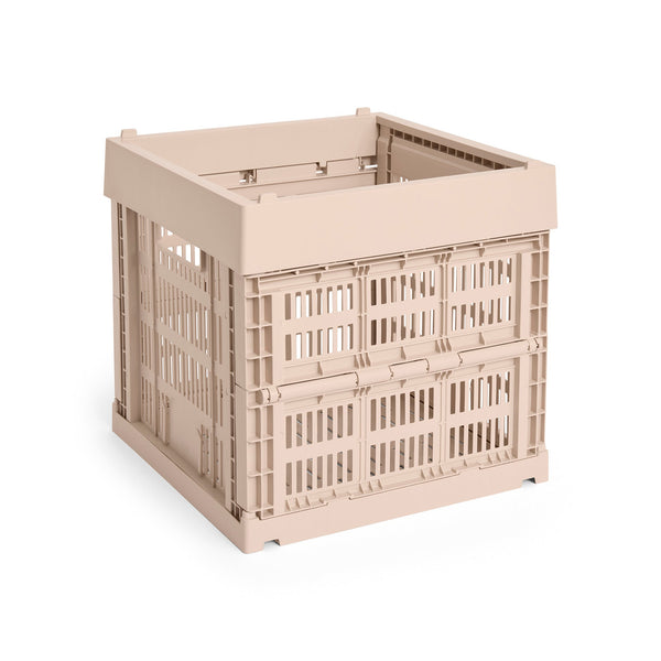 Cesta Colour Crate Cube · HAY · Powder