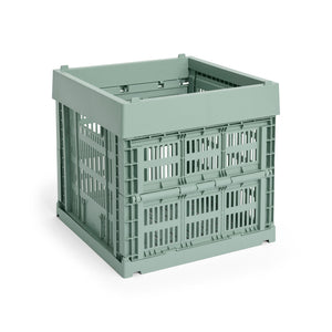 Cesta Colour Crate Cube · HAY · Sage Green