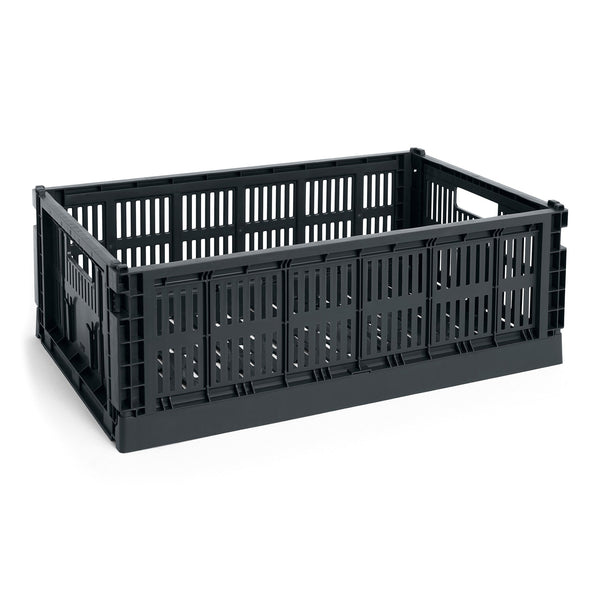 Cesta Colour Crate L · HAY · Charcoal / Single / L